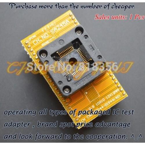 IC TEST QFP44 to DIP44 programmer adapter TQFP44 LQFP44 test socket SA245A programmer adapter OTQ-44-0.8-04 socket