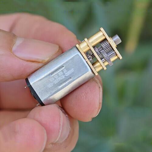 Micro N30 Full Metal Gearbox Gear Motor DC 5V-12V 9V 30RPM Slow Speed Hihg Torque Electric Motor DIY Toy