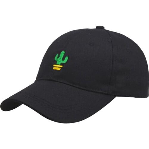 2021 New Cactus Embroidery Baseball Cap Fashion Couple Hat Summer Breathable Sports Caps Outdoor Dad Hats