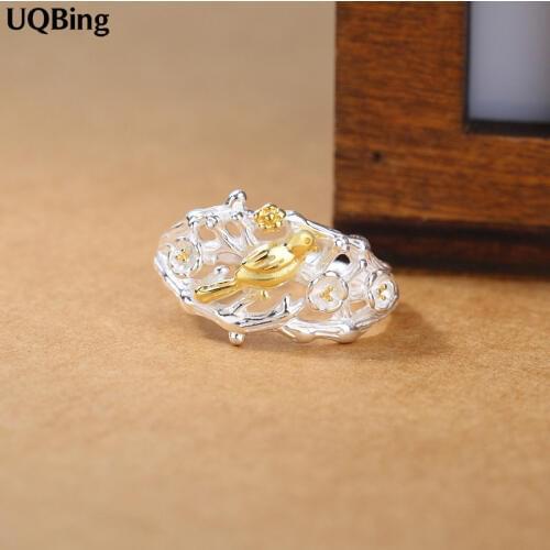 Wholesale European Jewelry Silver Color Bird Ring Women Jewelry 2019