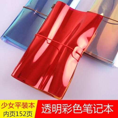 Soft leather notebook PVC material portable paperback diary book meeting record work study gift set