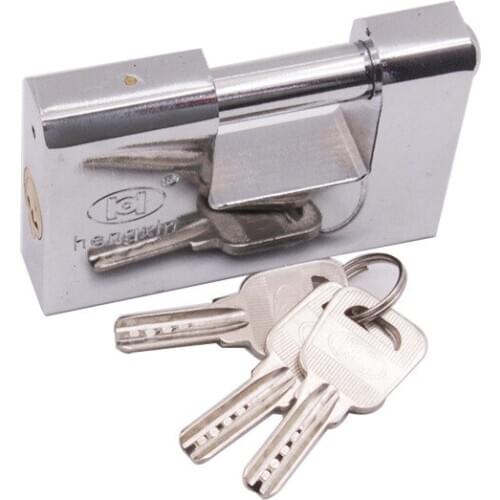 Anti-tamper full copper core atomic key electroplating anti-shear anti-corruption all steel padlock