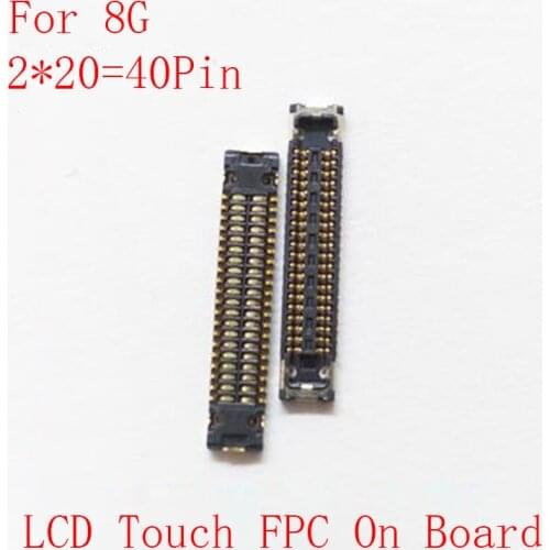 2pcs LCD Display Home Button Fingerprint Socket USB FPC For iPhone 7 8 Plus 7P 8P 3D Touch Screen FPC Connector On Motherboard