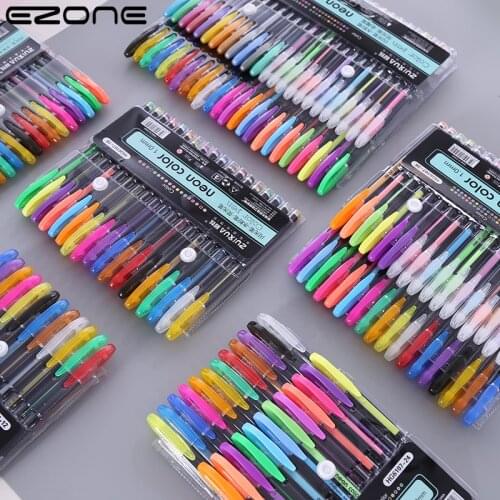 EZONE 12/16/18/24/36/48 Colors Fluorescent Pen Student DIY Graffiti Coloring Supplies Creative Stationery Write Painting Pen