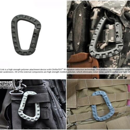 10pieces Abs D buckle carabiner Backpack buckle key hook EDC tool outdoor hook hanging