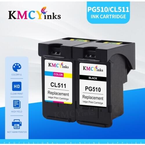 KMCYinks pg510 cl511 Replacement for Canon pg-510 pg 510 cl 511 Ink Cartridge Pixma mp250 mp280 IP2700 MP240 MP270 MP480 MX320