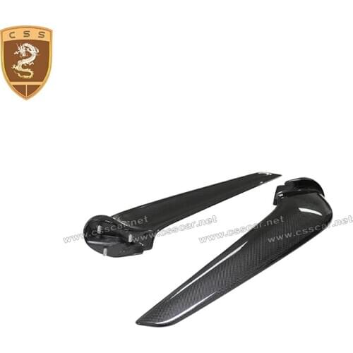 Dry Carbon Fiber Front Bumper Air Intake Winglets Decoration Trims Car Accessories For Ferrari 458