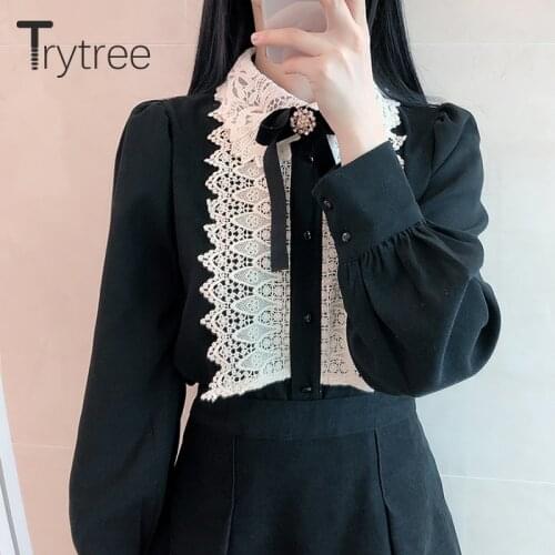 Шелковые блузки Trytree China At AliExpress