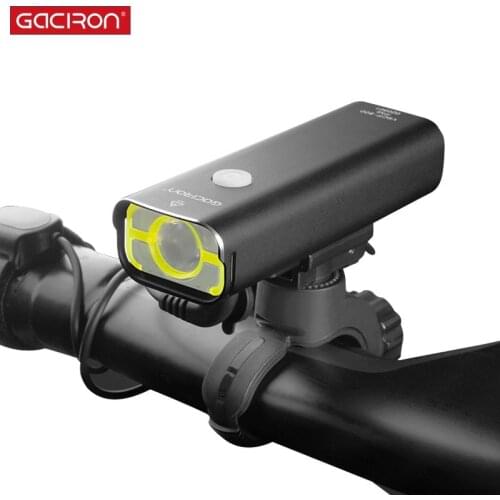 Gaciron 800Lumen Bicycle Headlight 5 Modes w/ Mode Memory Built-in 2500mAH Battery USB Charge Compact Size