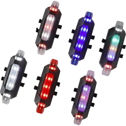 USB Rechargeable Waterproof Mountain Bike Lamp Warning Cycling Taillight Bike LED Headlight Tail Light For Electric Scooter
