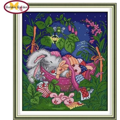 NKF Sleep My Joy Chinese Cross-Stitching Counted or Stamped 11CT 14CT Cross Crafts Christmas Cross Stitch Set for Home Decor