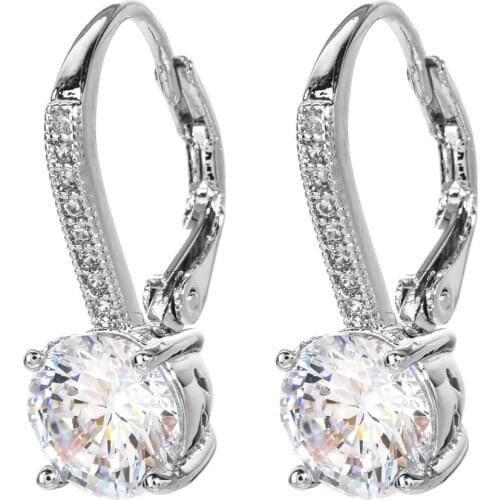 High quality fashion temperament zircon earrings for women/girls sweet romantic wedding party jewelry earrings ER-355