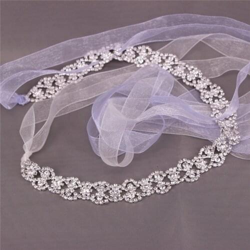 Womens Crystal Bridal Belt Rhinestone Pearls Sashes Wedding Belts for Gowns