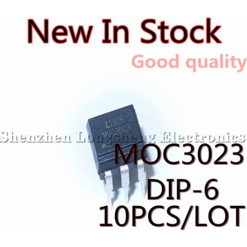 10PCS/LOT NEW MOC3023 3023 DIP-6 package optocoupler