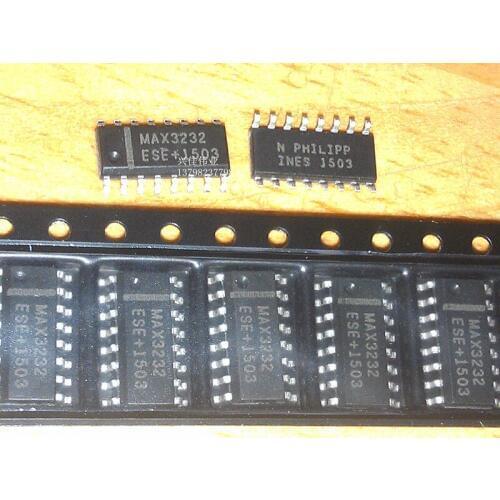 10PCS Original MAX3232 MAX3232ESE SOP16 industrial-grade low -power transmitter and a receiver