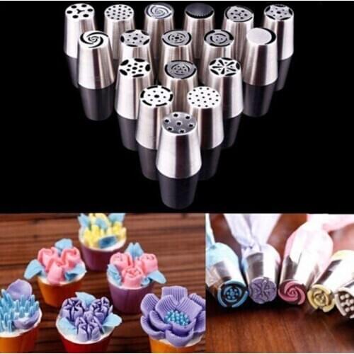 17pcs Pastry tips/Stainless steel seamless integration