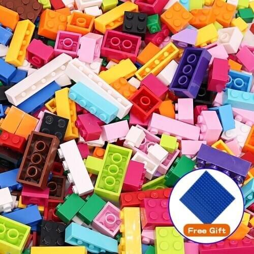 1750PCS Building Blocks City DIY Creative Bricks Bulk Model Kids Assemble Toys Compatible All Brand Small Size