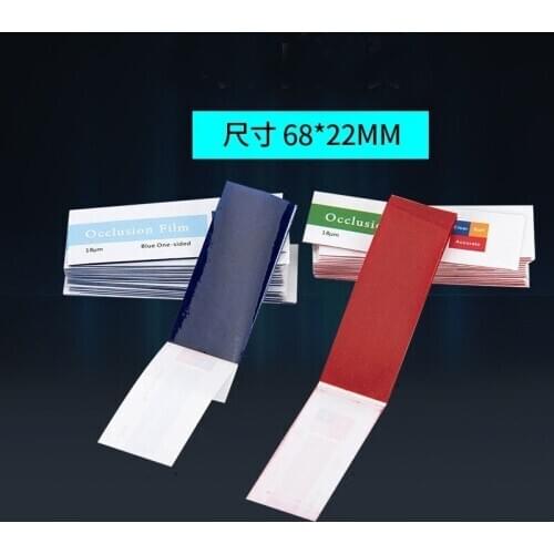 5sets Dental Articulating Paper Strips Occlusion Film one-sided Two-sided Dental Lab materials
