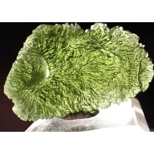 6-34g Moldavite Natural Czech Meteorite Impact Glass Rough Stone Crystal Energy Stone 1pc