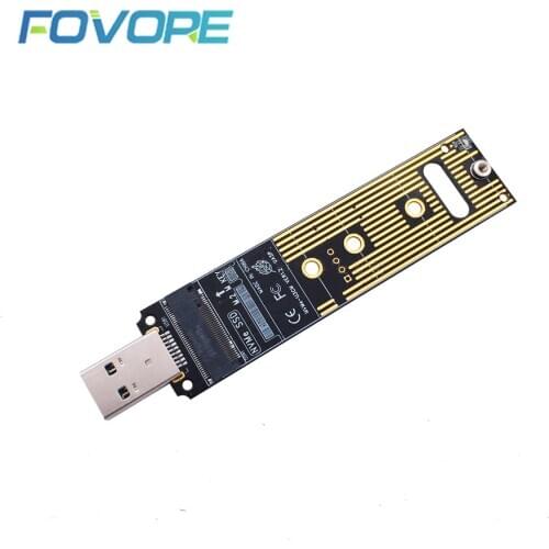 M.2 NVME SSD to USB 3.1 Adapter PCI-E to USB A 3.0 Internal Converter Card 10Gbps M2 USB3.1 Gen 2 for Samsung 970 960/For Intel