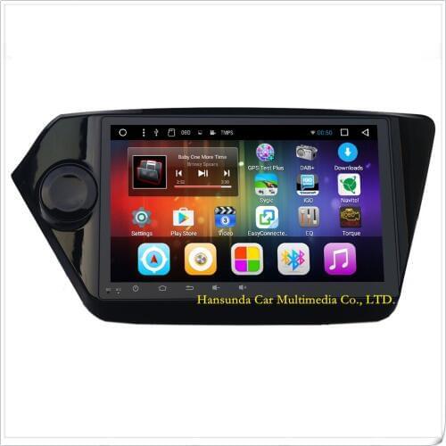 Russian Language voice Quad core Android 8.1 car multim radio player for Kia Rio K2 with WIFI BT GPS free map mirror link