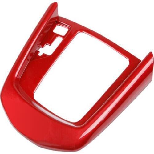 Free Shipping 1PC Luxury Red ABS Chrome Car Center Control Gear Shift Panel Cover Trim Molding For Mazda CX-3 2018 Car Styling