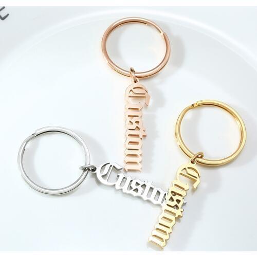 Custom Names Key Chains for Women Men Special Personalize Stainless Steel Gifts Jewelry