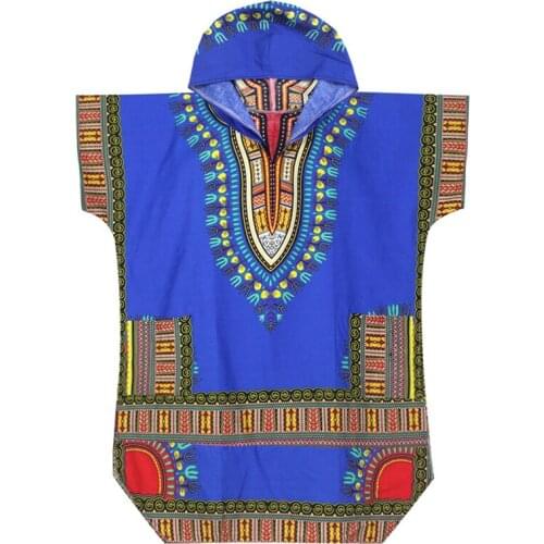 Dashiki Hoodies Multicolored Tops Shirt Women Vintage Traditional African Print Hoodies Robe Femme Loose shirt For Unisex