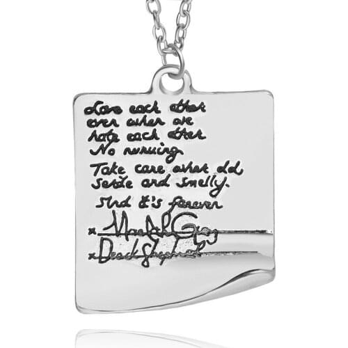 Euro-American Fahsion Jewelry Vintage Silver Plated Letter Pendant Necklace For Women Charms Wholesale 20pcs/lot