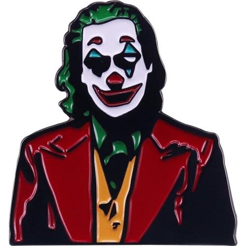 Joaquin Phoenix Joker Lapel Pin Psychological Thriller Movie Gift