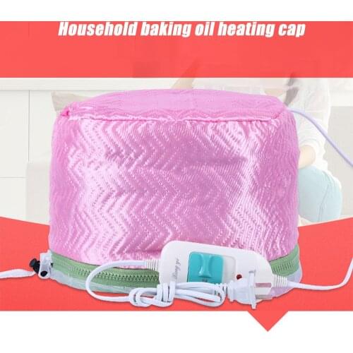 Bonnet Women Satin Cap Styling Tool Hair Thermal Treatment Steamer Protection Heated Care Helmet Adjustable Nourishing Baking