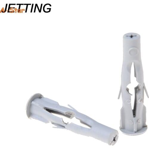 JETTING 50Pcs New Arrival High Quality Nylon Plasterboard Drywall Wall Plug For Window Door Frame Concrete M6x35