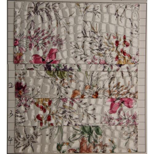 10 yards wholesale Bright printed PVC leather fabric stone leather material for Shoes, bags, clothing, belts, gloves, furniture