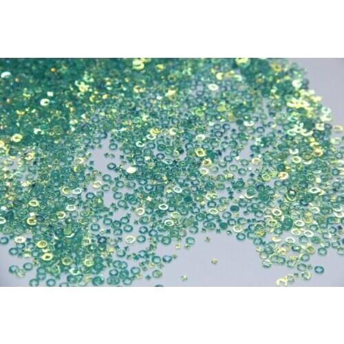 Laser Green Dot Flower no Solvent Resistant Glitter for nail art and DIY decoration Nail Art Decoration