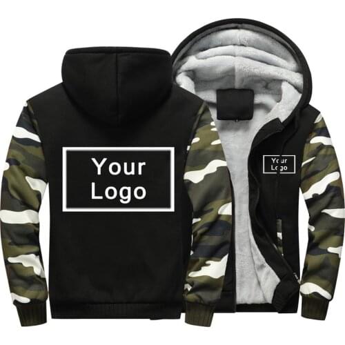 Winter Coat Men Casual Inner Fleece Thick Hooded Men Clothing customited your logo Windproof Warm Tracksuit Man Hoody Outwear
