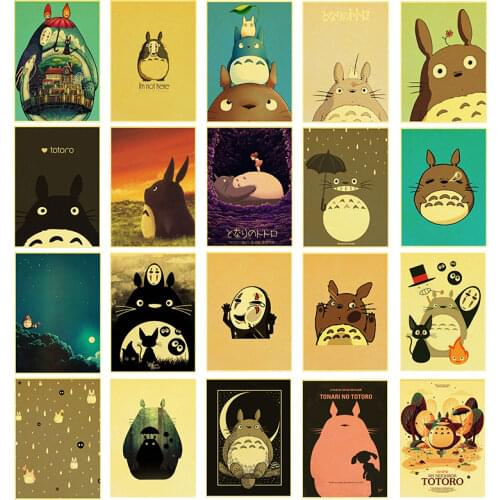 Japanese anime cartoon canvas painting My Neighbor Totoro posters and prints art print mural childrens room home wall decoration