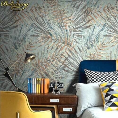 Beibehang custom Nordic tropical plant Wallpaper for Wall wallpapers for living room TV Background photo mural Wall paper roll