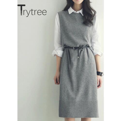 Женские стильные платья Trytree China At AliExpress