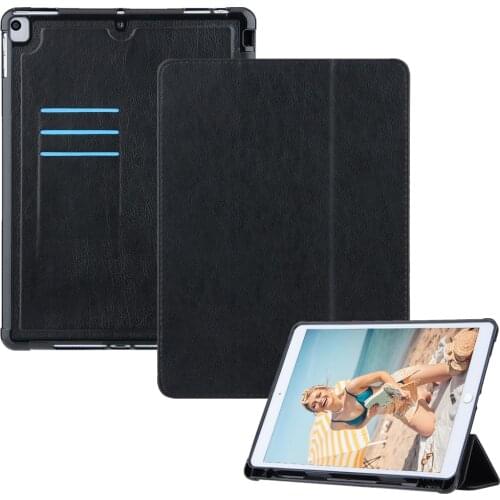 For iPad 7th 8th generation Ultra-thin Tablets Case For ipad 9.7 5th 6th air 1 2 3 4 Pro 11 mini 4 5 Funda with Pencil Holders