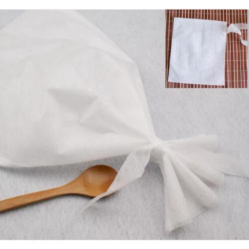 Boiled bags Non-woven Fabric Filter bags with tie cloth Plant medicine powder bag spice bags 50pcs/lot