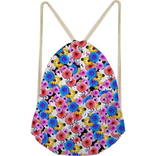 Noisydesigns colour lovely Printing Drawstring Bag Women Backpack Children For Teenager Girls Cinch Mochila Escolar