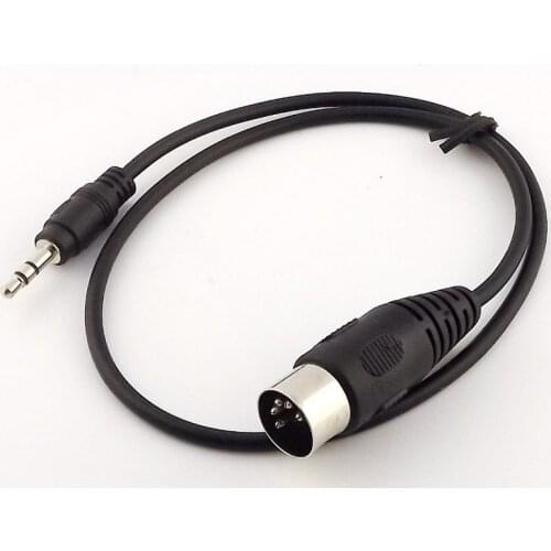 1pcs 0.5m/1.5m/3m Din MIDI 5 Pin Din Male Plug To 3.5mm Male Stereo Jack Adapter Audio Cable