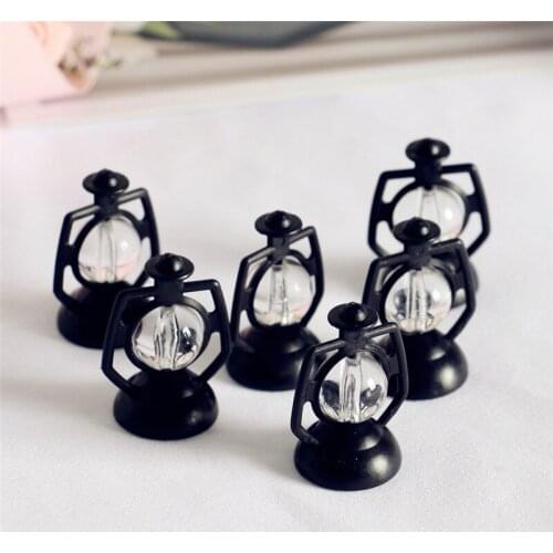 1Pc 25x35mm Retro Oil Lamp Dollhouse Micro Furniture Toy Doll Kitchen Living Room Accessories
