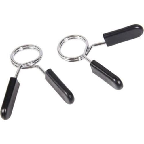 1Pc Dumbbell Barbell Clip 25mm Spring Clamp Dumbbell Clips for Weight Bar Gym Fitness Bodybuilding Training Gym Equipment