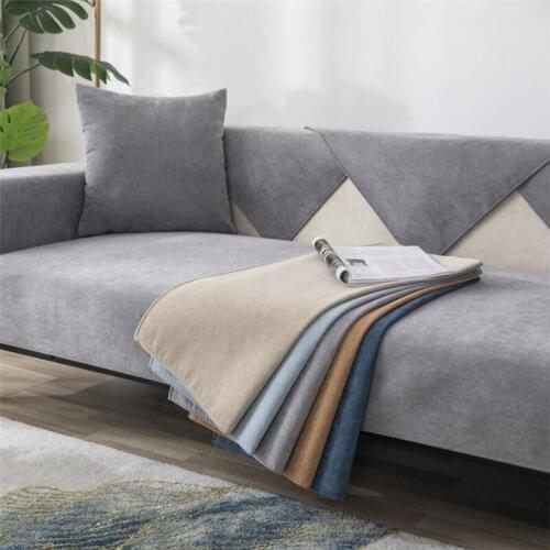 1 piece four seasons waterproof pet changing mat four seasons sofa universal non-slip solid color living room sofa cover