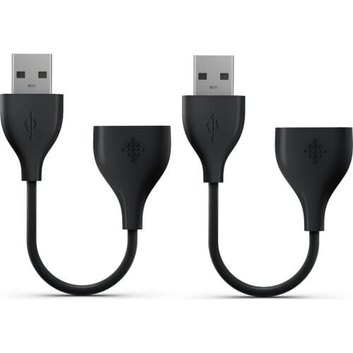 2-Pack USB Charger Cable Lead for Fitbit One Band Wireless Activity Bracelet