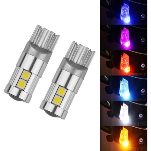 2pcs CANbus error free w5w T10 automobile LED bulb 3030 sunlight reversing lamp 186 194 12V 6000K white yellow LED lamp