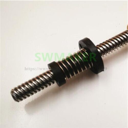 2pcs TR8x8 TR8x2 T type lead screw 300mm/345mm+Anti Backlash POM Nut for upgrade Prusa i3 rework/Anet A8 3D printer