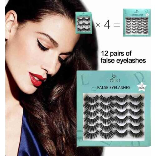 3D Fluffy Lashes Soft Mink False Eyelashes Handmade Wispy Eye Dramatic Makeup Tools Clip Set Fluffy Natural Fashion Eyes Make Up