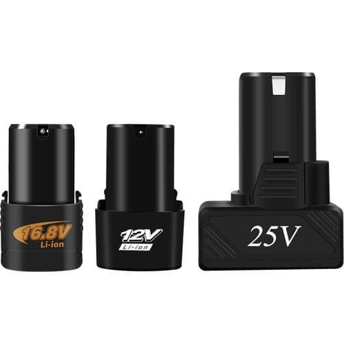 25V 16.8V 12V Lithium Battery Screwdriver Electric Drill Battery Cordless Screwdriver Charger Battery For Power Tools